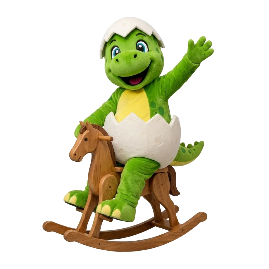 Dino ríður á gonguhesti